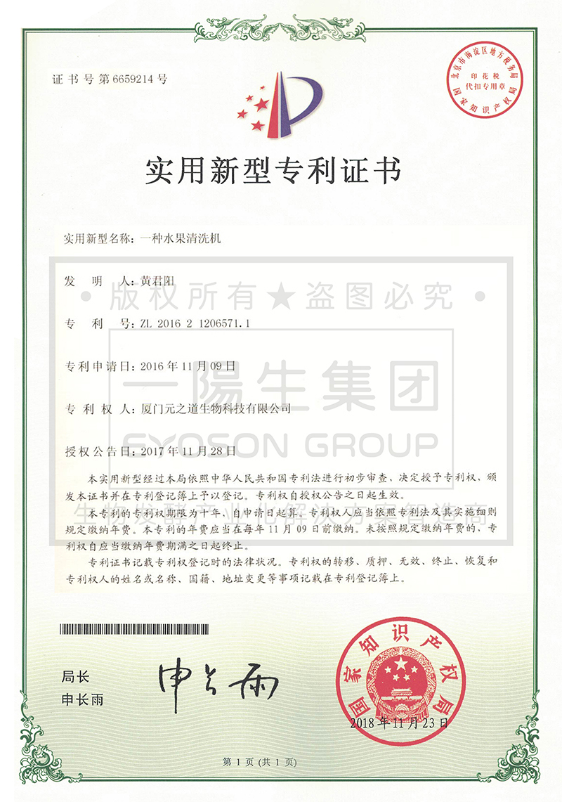 一种水果清洗机